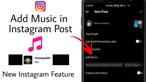 how to add music to an instagram post