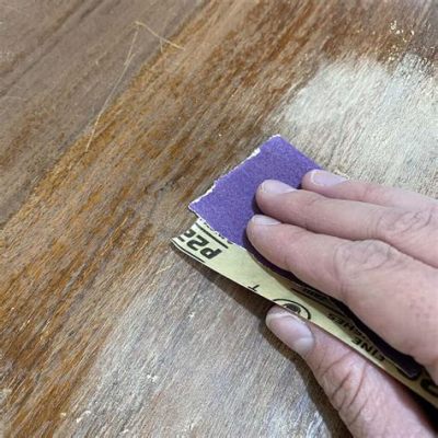 how to sand wood before painting